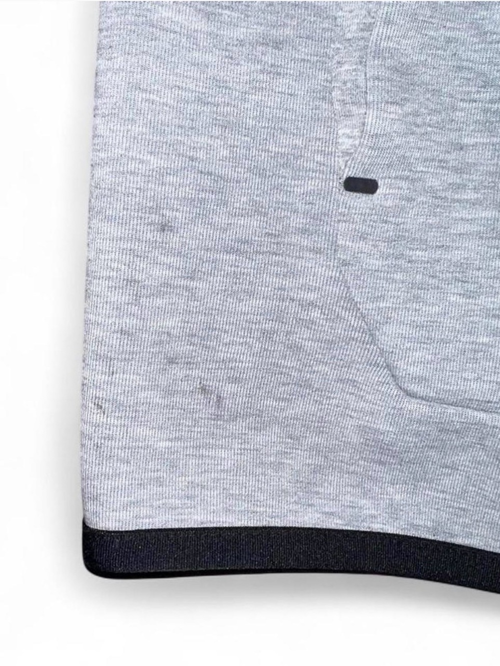 Nike Tech Men’s Gray Hooded Full-Zip Jacket with Black Trim - Picture 5 of 6